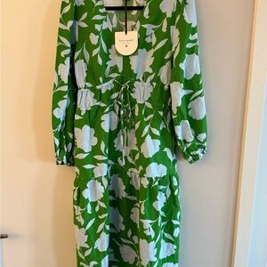 kate spade new york x Target WomenS Classic Rose Linen Long Sleeve Maxi Dress